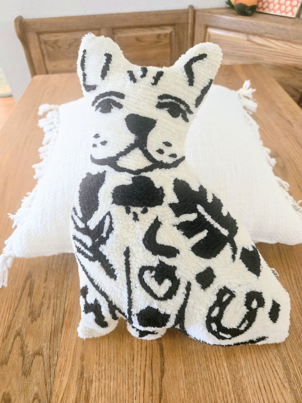 Black & White Designer Decorative Dog Pillow